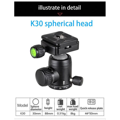 BEXIN BX255C K30 Portable Carbon Fiber Tripod for Camera Dslr - free shipping - PMC Jewellery - Order now!