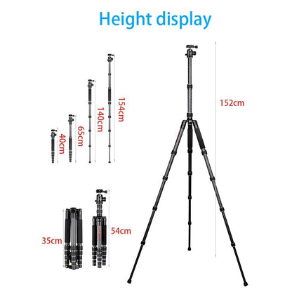 BEXIN BX255C K30 Portable Carbon Fiber Tripod for Camera Dslr - free shipping - PMC Jewellery - Order now!