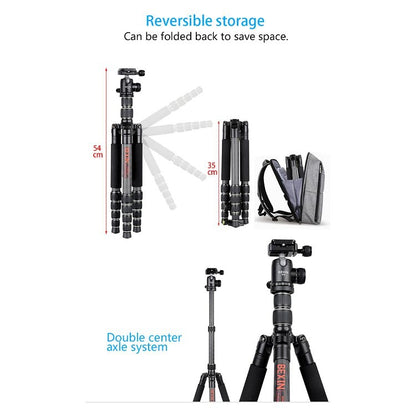 BEXIN BX255C K30 Portable Carbon Fiber Tripod for Camera Dslr - free shipping - PMC Jewellery - Order now!