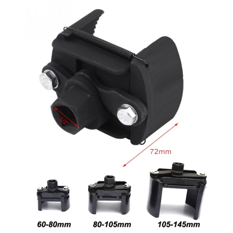 80-105mm Universal Cast Steel Adjustable 2 Jaw Oil Filter Wrench Fuel Remover Removal Tool Two-claw Cast Steel Filter Wrenches - Hand Tool Sets by PMC TechLife | Online Shopping South Africa | PMC TechLife | Buy Now Pay Later Mobicred