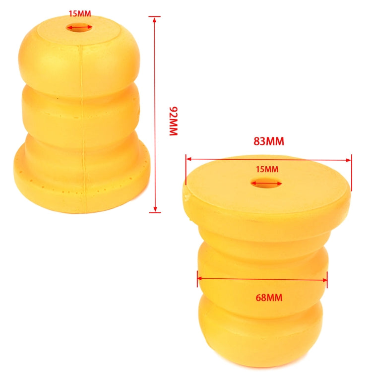 2 PCS Car Polyurethane Rear Shock Absorber 15039397 for Cadillac / Chevrolet - Steering System by PMC TechLife | Online Shopping South Africa | PMC TechLife | Buy Now Pay Later Mobicred