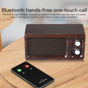 D60 Subwoofer Wooden Bluetooth 4.2 Speaker, Support TF Card & 3.5mm AUX & U Disk Play(Yellow)
