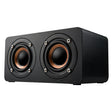 M5 Subwoofer Wooden Bluetooth 4.2 Speaker, Support TF Card & 3.5mm AUX & FM(Black) - Desktop Speaker by PMC TechLife | Online Shopping South Africa | PMC TechLife | Buy Now Pay Later Mobicred
