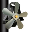 YL-106 5-Blade High Temperature Aluminum Heat Powered Fireplace Stove Fan(Grey) - Fireplace Fan by PMC TechLife | Online Shopping South Africa | PMC TechLife | Buy Now Pay Later Mobicred