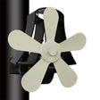 YL-106 5-Blade High Temperature Aluminum Heat Powered Fireplace Stove Fan(White) - Fireplace Fan by PMC TechLife | Online Shopping South Africa | PMC TechLife | Buy Now Pay Later Mobicred
