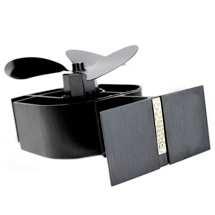 YL401 3-Blade High Temperature Metal Heat Powered Fireplace Stove Fan (Bronze)
