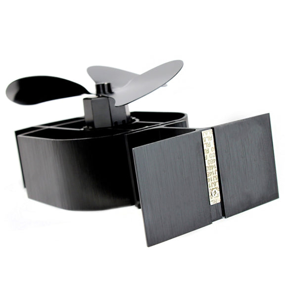 YL401 3-Blade High Temperature Metal Heat Powered Fireplace Stove Fan (Gold)