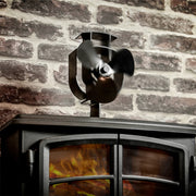 YL401 3-Blade High Temperature Metal Heat Powered Fireplace Stove Fan (Gold)