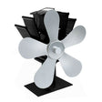 YL602 5-Blade High Temperature Metal Heat Powered Fireplace Stove Fan (Silver) - Fireplace Fan by PMC TechLife | Online Shopping South Africa | PMC TechLife | Buy Now Pay Later Mobicred