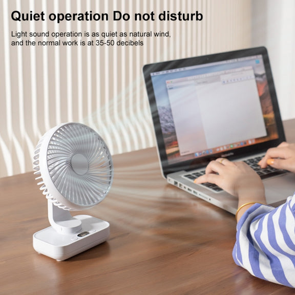 D606Y Portable Desktop Oscillating Small Fan (Black)