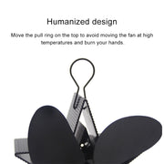 4-Blade Aluminum Heat Powered Fireplace Stove Fan (Gold)