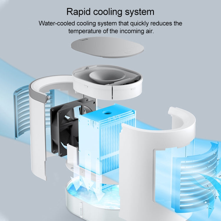 WT-F11 380ml Portable Elliptical Water-cooled Fan (Blue) - Electric Fans by PMC TechLife | Online Shopping South Africa | PMC TechLife | Buy Now Pay Later Mobicred