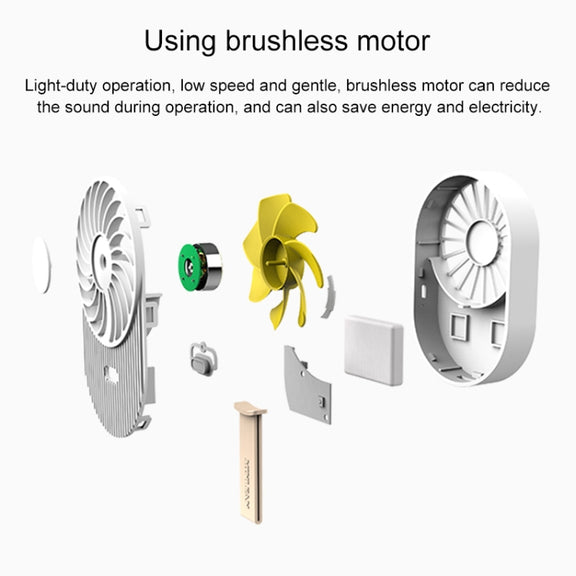 LLD-17 0.7-1.2W Ice Cream Shape Portable 2 Speed Control USB Charging Handheld Fan with Lanyard (Green)
