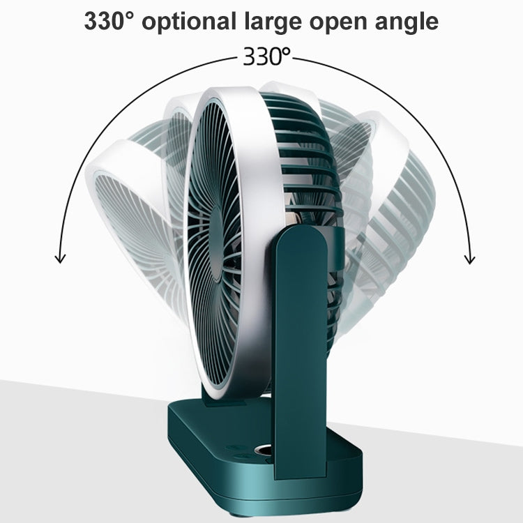 F701 Desktop Electric Fan with LED Display (Green) - Electric Fans by PMC TechLife | Online Shopping South Africa | PMC TechLife | Buy Now Pay Later Mobicred