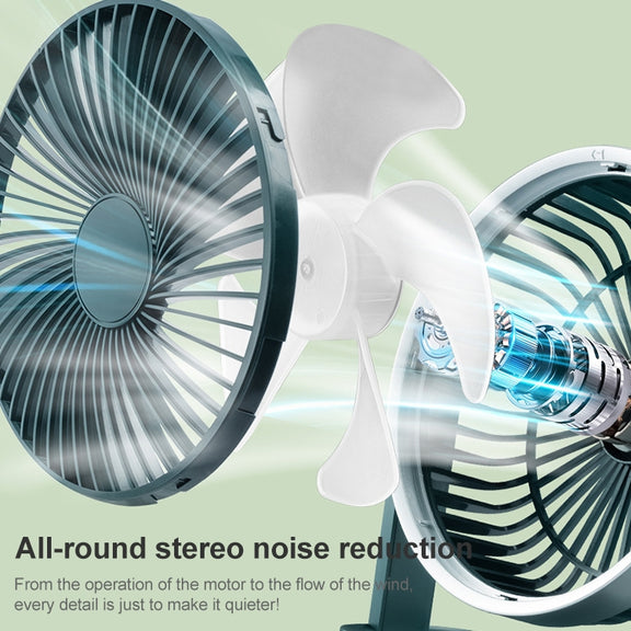 F701 Desktop Electric Fan with LED Display (White)