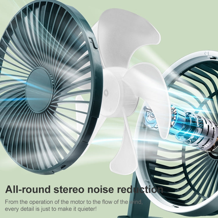 F701 Desktop Electric Fan with LED Display (White)