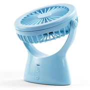 S1 Multi-function Portable USB Charging Mute Desktop Electric Fan Table Lamp, with 3 Speed Control (Mint Green)