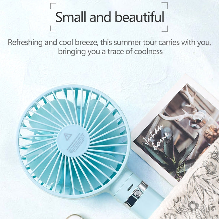 S2 Portable Foldable Handheld Electric Fan, with 3 Speed Control & Night Light (Purple)