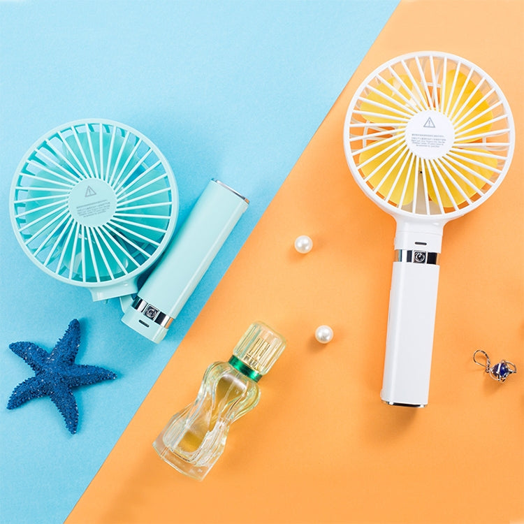 S2 Portable Foldable Handheld Electric Fan, with 3 Speed Control & Night Light (Sky Blue)