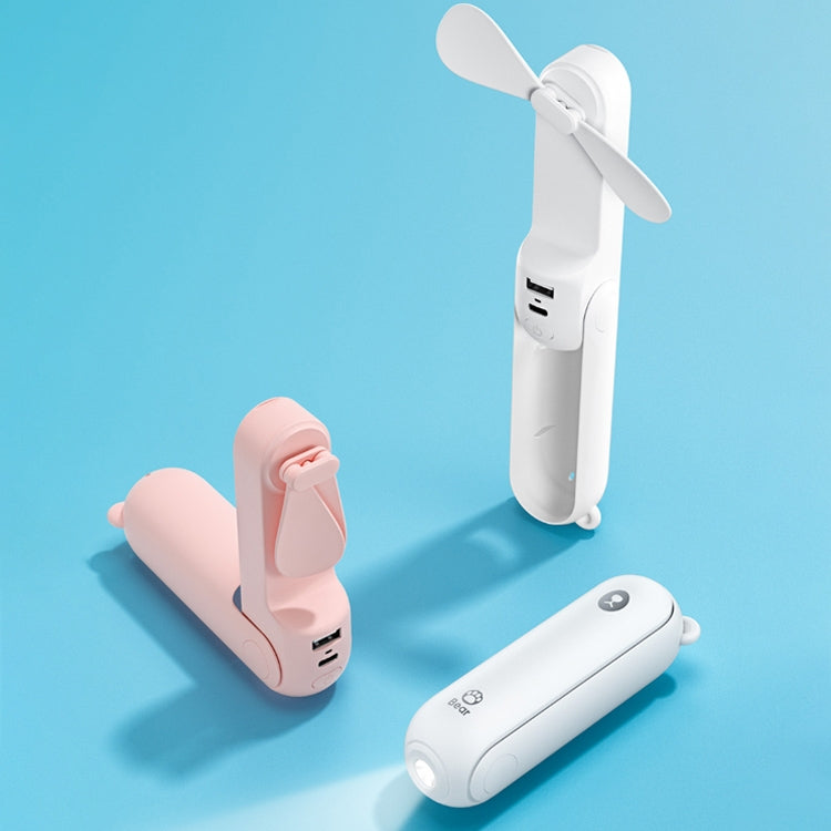 Xiaomi Youpin JISULIFE F8 Multifunctional Mini Fan Handheld Folding Fan(White) - free shipping - PMC Jewellery - Order now!
