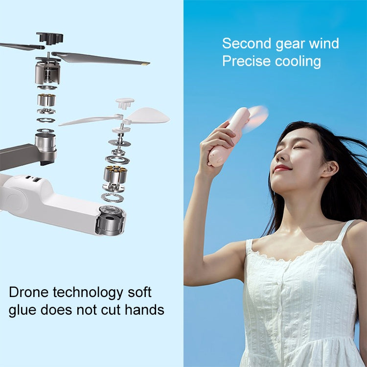 Xiaomi Youpin JISULIFE F8 Multifunctional Mini Fan Handheld Folding Fan(Brown) - Electric Fans by Xiaomi | Online Shopping South Africa | PMC Jewellery | Buy Now Pay Later Mobicred