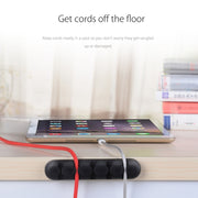 ORICO CBS5 Silicone Material Desktop Cable Manager Winder Fixer, Size: 9.6*2*1.2cm(Grey)