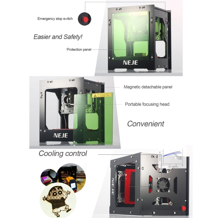 NEJE DK-8-KZ 1500mW USB DIY Laser Engraver Carving Machine - free shipping - PMC Jewellery - Order now!