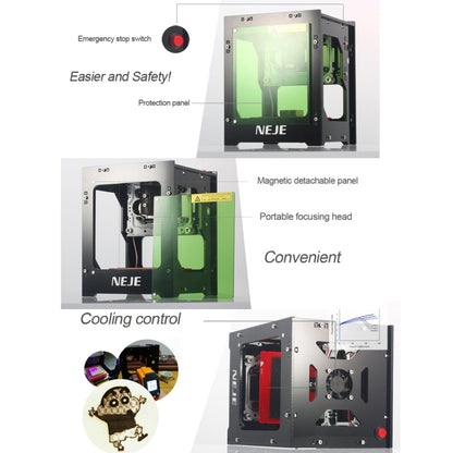 NEJE DK-8-KZ 1500mW USB DIY Laser Engraver Carving Machine - free shipping - PMC Jewellery - Order now!