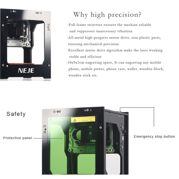 NEJE KZ 3000mW Bluetooth DIY USB Laser Engraver Carving Machine - free shipping - PMC Jewellery - Order now!