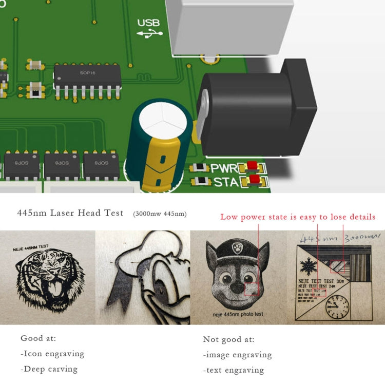 NEJE KZ 3000mW Bluetooth DIY USB Laser Engraver Carving Machine - free shipping - PMC Jewellery - Order now!