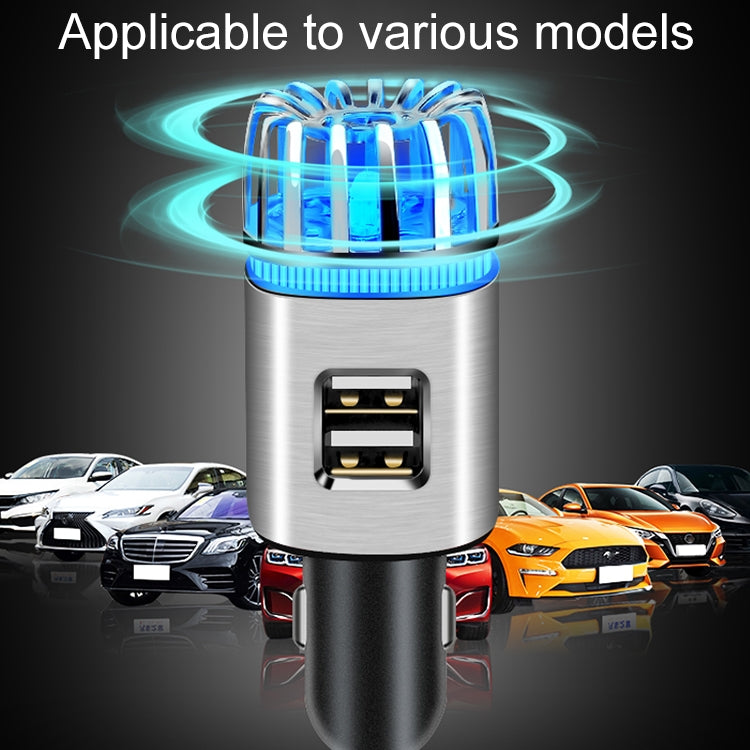 2 in 1 Car Negative-ion  Aromatherapy Air Purifier Humidifier + Dual USB Port Car Charger (Gold) - free shipping - PMC TechLife - Order now!