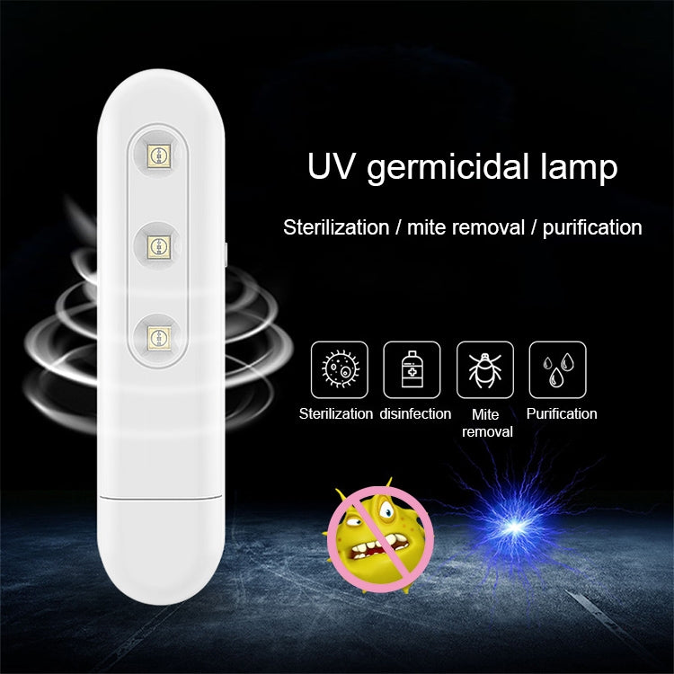 Portable Mini Handheld Sterilizer Germicidal Lamp Ultraviolet Sterilization Disinfection Lamp - free shipping - PMC Jewellery - Order now!