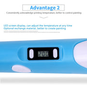 Hand-held 3D Printing Pen, AU Plug (Yellow)