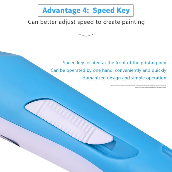 Hand-held 3D Printing Pen, US Plug(Pink)