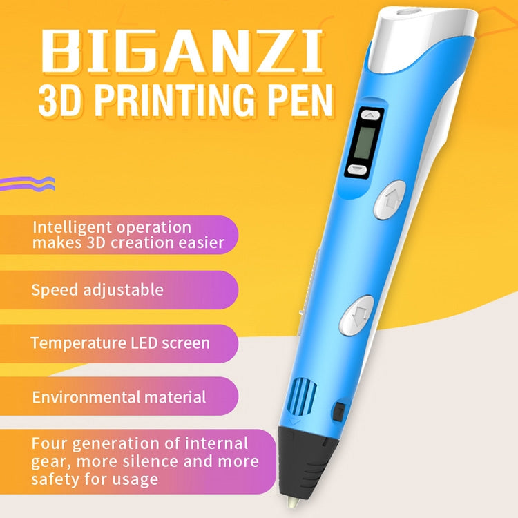 Hand-held 3D Printing Pen, USB Plug(Blue)