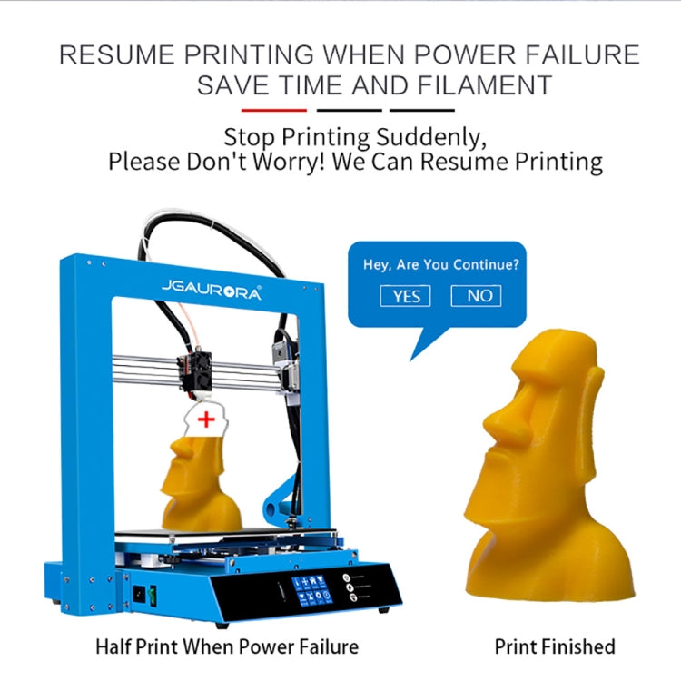 JGAURORA A1 Desktop High Precision Metal Plate Frame Three-Dimensional Physical 3D Printer - free shipping - PMC Jewellery - Order now!