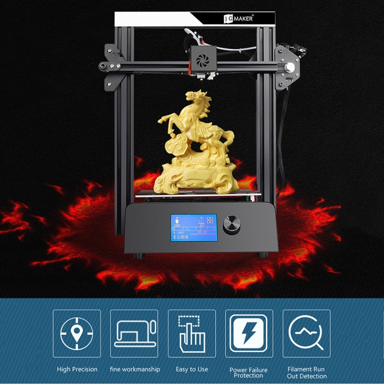JGAURORA Magic 250W LCD Display Desktop 3D Printer with Knob Control - free shipping - PMC Jewellery - Order now!