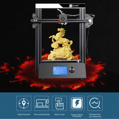 JGAURORA Magic 250W LCD Display Desktop 3D Printer with Knob Control - free shipping - PMC Jewellery - Order now!