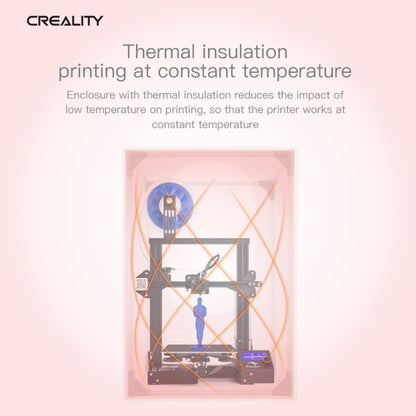 Creality 3D Printer Flame Retardant Aluminum Foil Cloth Protective Cover for Ender-3, Big Size: 70x75x90cm - free shipping - PMC Jewellery - Order now!