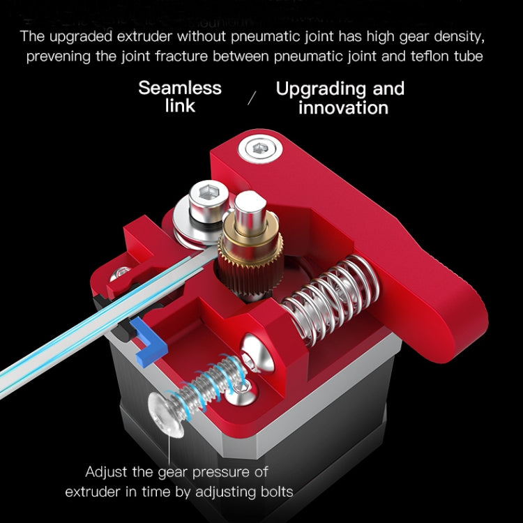 Creality All Metal Red Block Bowden Extruder Kit for Ender-3 / Ender-3 Pro / Ender-3 V2 / CR-10 Pro V2 3D Printer - Parts by Creality | Online Shopping South Africa | PMC Jewellery | Buy Now Pay Later Mobicred