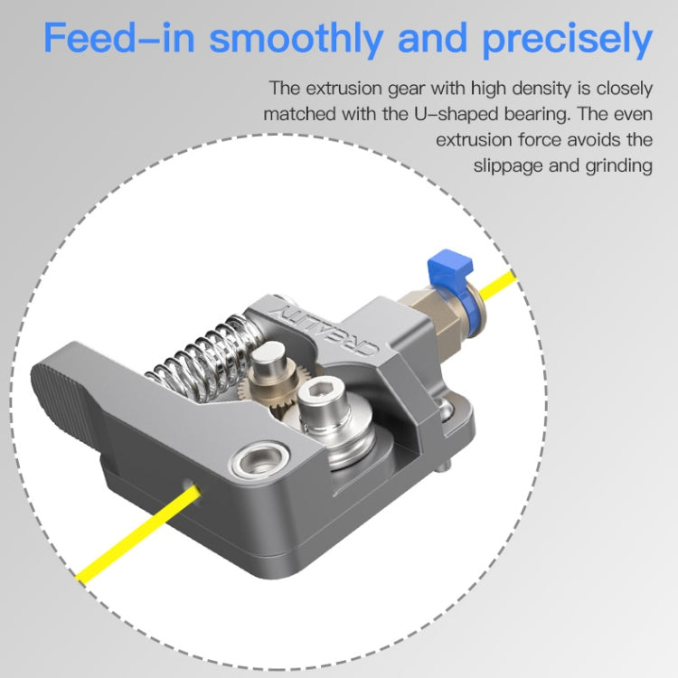 Creality All Metal Silver Block Bowden Extruder Kit for Ender-3 / Ender-3 Pro / Ender-3 V2 / CR-10 Pro V2 3D Printer - free shipping - PMC Jewellery - Order now!