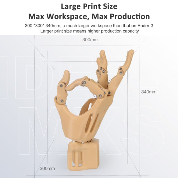 CREALITY Ender-3 Max Smart Sensor Dual Cooling Fans DIY 3D Printer, Print Size : 30 x 30 x 34cm, AU Plug - free shipping - PMC Jewellery - Order now!