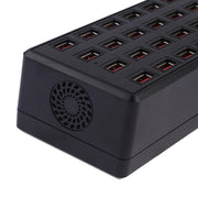 100W 24 USB Ports Fast Charger Station Smart Charger with LED Indicator AC 100-240V, US Plug(Black)
