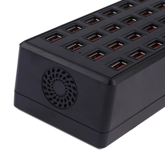 100W 24 USB Ports Fast Charger Station Smart Charger with LED Indicator AC 100-240V, US Plug(Black)