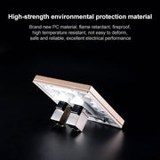CAT.6 Shielded Pass-through Network Module, Dual Ports Panel + Shielded Pass-through + TV Socket (Gold)