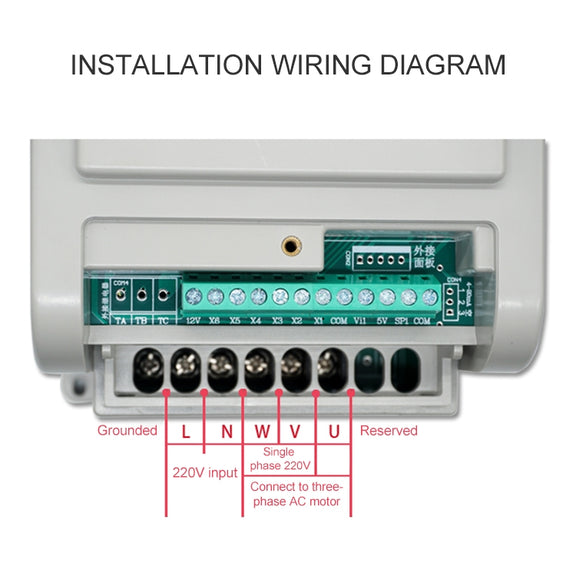 AT1-0450X 0.45KW 220V Single-phase Input Three-phase Output Inverter Motor Governor