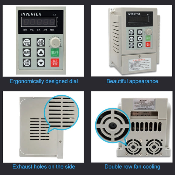 AT1-0450X 0.45KW 220V Single-phase Input Three-phase Output Inverter Motor Governor