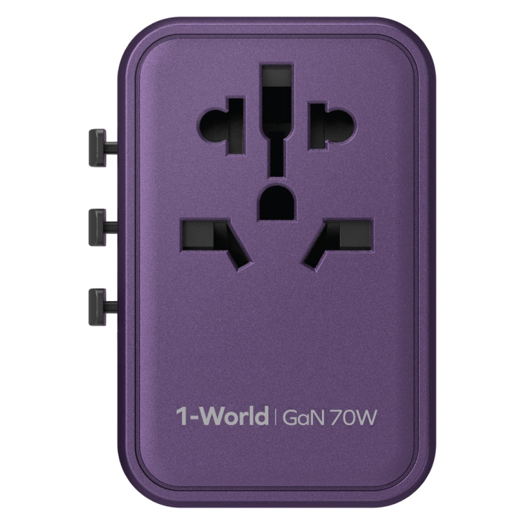 MOMAX 1-World UA8 PD 70W Fast Charger Power Adapter(Purple) - free shipping - PMC TechLife - Order now!