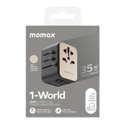 MOMAX 1-World UA9 PD 35W Fast Charger Power Adapter (Gold)