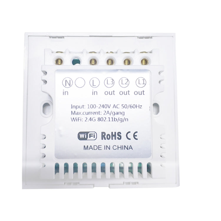 WS-UK-01 EWeLink APP & Touch Control 2A 1 Gang Tempered Glass Panel Smart Wall Switch, AC 90V-250V, UK Plug - Smart Socket by PMC TechLife | Online Shopping South Africa | PMC TechLife | Buy Now Pay Later Mobicred
